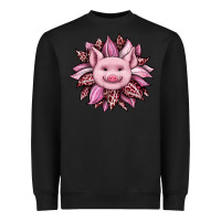 Black sunflower leopard Heavyweight Sweatshirt - JahusDesignShop
