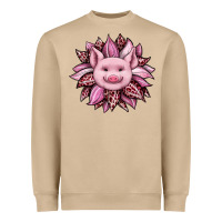 Mushroom sunflower leopard Heavyweight Sweatshirt - JahusDesignShop