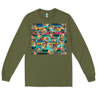 Army Green Western Teacher Pencil Long Sleeve Tee - LillyAllenDesigns