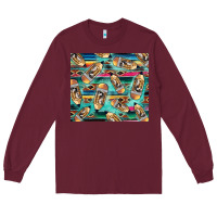 Burgundy Western Teacher Pencil Long Sleeve Tee - LillyAllenDesigns