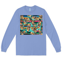 Colony Blue Western Teacher Pencil Long Sleeve Tee - LillyAllenDesigns