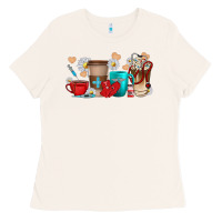 Nurse Coffee Cups Ladies Tee | Teevron