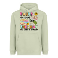 Matcha books are cheaper than therapy and twice as effective Heavyweight Hoodie - Artiststas