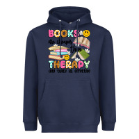 Navy books are cheaper than therapy and twice as effective Heavyweight Hoodie - Artiststas