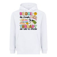 White books are cheaper than therapy and twice as effective Heavyweight Hoodie - Artiststas