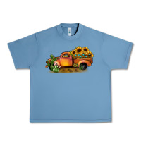 Pebble Blue sunflower truck Urban Heavy Tee - JahusDesignShop