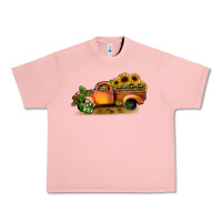 Salmon sunflower truck Urban Heavy Tee - JahusDesignShop