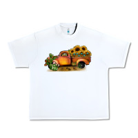 White sunflower truck Urban Heavy Tee - JahusDesignShop