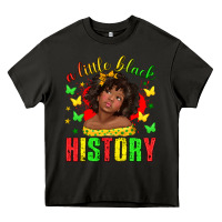 Asphalt a little black history with girl juneteenth Heavy Core Tee - texasbilliewilder