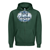 Sports Green merry christmas blue Zipper Hoodie - MaliasSmallBusiness