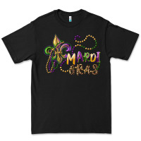 Black mardi gras fleur de lis and beads Premium Tee - RanaPortraitStore