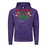 Cloud Purple Snowflakes and Christmas cakes Vintage Hoodie - JahusDesignShop