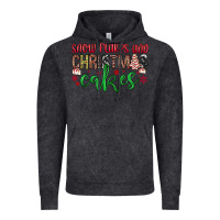 Vintage Black Snowflakes and Christmas cakes Vintage Hoodie - JahusDesignShop