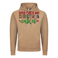 Snowflakes And Christmas Cakes Vintage Hoodie | Teevron