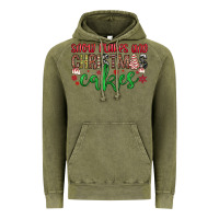 Vintage Olive Snowflakes and Christmas cakes Vintage Hoodie - JahusDesignShop