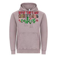 Vintage Zinc Snowflakes and Christmas cakes Vintage Hoodie - JahusDesignShop