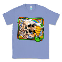 Colony Blue st patricks day peace skull Classic Tee - Jasminsmagicworld