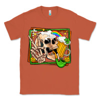 Copper st patricks day peace skull Classic Tee - Jasminsmagicworld