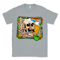 Heather Grey st patricks day peace skull Classic Tee - Jasminsmagicworld