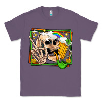 Lavender st patricks day peace skull Classic Tee - Jasminsmagicworld