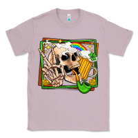 Lilac st patricks day peace skull Classic Tee - Jasminsmagicworld