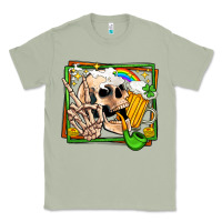 Matcha st patricks day peace skull Classic Tee - Jasminsmagicworld