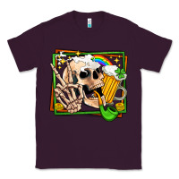 Plum st patricks day peace skull Classic Tee - Jasminsmagicworld