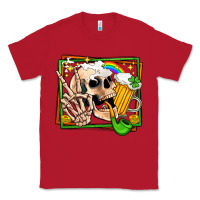 Red st patricks day peace skull Classic Tee - Jasminsmagicworld
