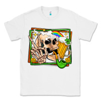White st patricks day peace skull Classic Tee - Jasminsmagicworld