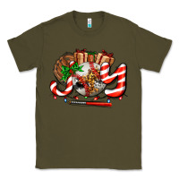 Army Green joy with baseball and christmas gift and candies Classic Tee - AdoDesignShop