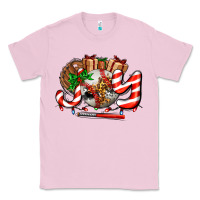 Bubblegum Pink joy with baseball and christmas gift and candies Classic Tee - AdoDesignShop
