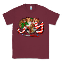 Burgundy joy with baseball and christmas gift and candies Classic Tee - AdoDesignShop