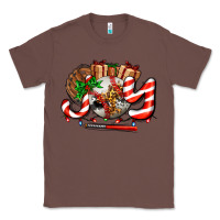 Chestnut joy with baseball and christmas gift and candies Classic Tee - AdoDesignShop