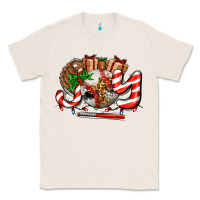 Natural joy with baseball and christmas gift and candies Classic Tee - AdoDesignShop