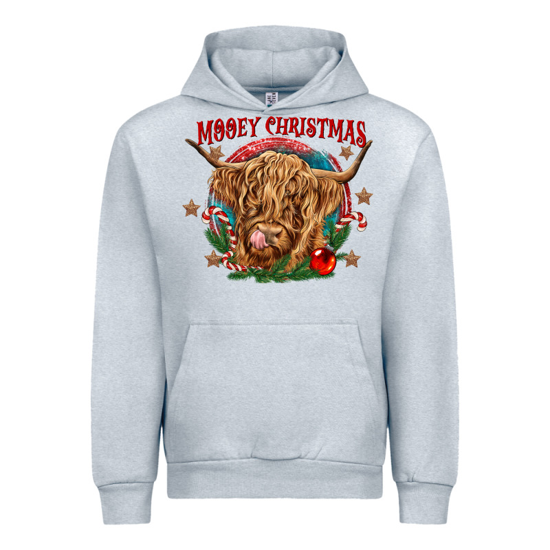 Mooey Christmas Urban Hoodie by CowGirlArtShop | Teevron
