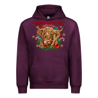 Mauve Wine mooey christmas Urban Hoodie - CowGirlArtShop