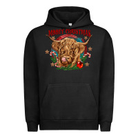 Pigment Black mooey christmas Urban Hoodie - CowGirlArtShop