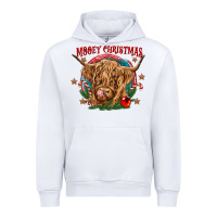 White mooey christmas Urban Hoodie - CowGirlArtShop