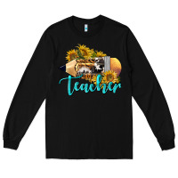 Black Western Teacher Pencil Long Sleeve Tee - LillyAllenDesigns