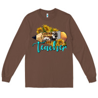 Chestnut Western Teacher Pencil Long Sleeve Tee - LillyAllenDesigns