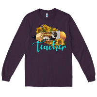 Plum Western Teacher Pencil Long Sleeve Tee - LillyAllenDesigns
