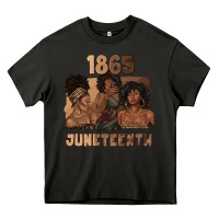 Asphalt 1865 juneteenth melanin with afro Heavy Core Tee - texasbilliewilder