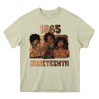 Mossy 1865 juneteenth melanin with afro Heavy Core Tee - texasbilliewilder