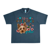 Midnight Navy life is better with a yorkie Urban Heavy Tee - Jasminsmagicworld