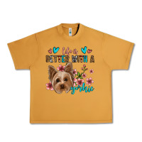 Peanut Butter life is better with a yorkie Urban Heavy Tee - Jasminsmagicworld