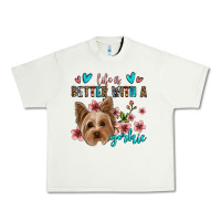 Pistachio life is better with a yorkie Urban Heavy Tee - Jasminsmagicworld