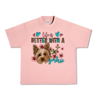 Salmon life is better with a yorkie Urban Heavy Tee - Jasminsmagicworld