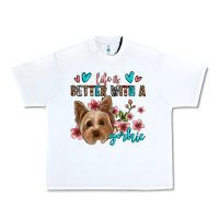White life is better with a yorkie Urban Heavy Tee - Jasminsmagicworld