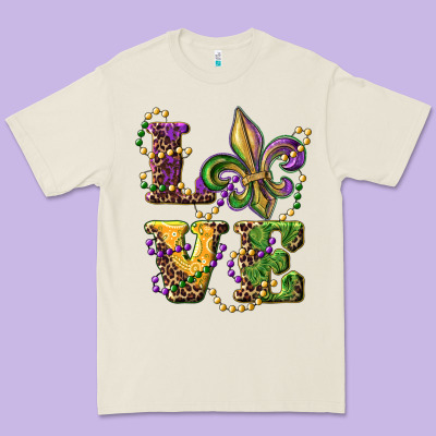 Love Fleur De Lis Premium Tee Designed By Ranaportraitstore