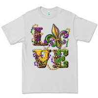Dove Grey love fleur de lis Premium Tee - RanaPortraitStore